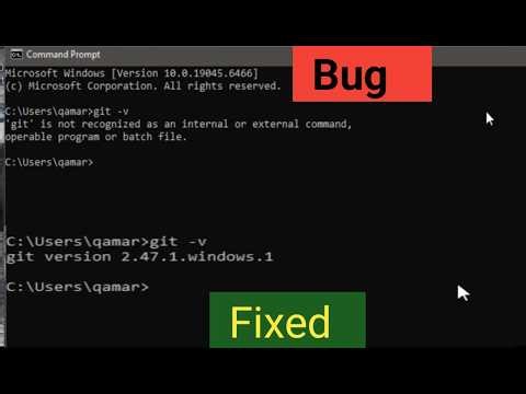 git is not recognized as an internal or external command | 100% Fix (Windows 10/11)