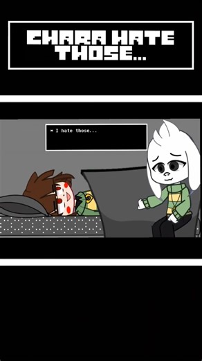 Chara dies HATING human#shorts #undertale #deltarune