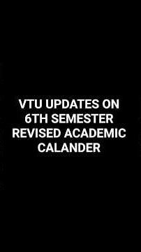 🚨 VTU VI Sem dates revised 📅Practical & Theory exam timetable inside! Follow Us.