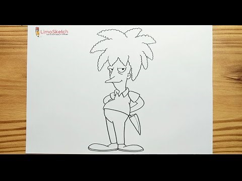 HOW TO DRAWING SIDESHOW BOB - THE SIMPSON