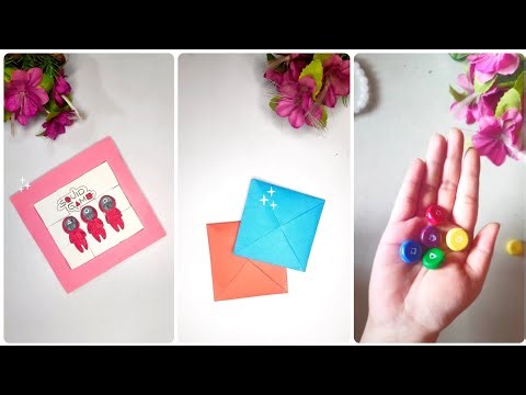 3 Awesome Squid Game Craft | Easy DIY Ideas | How To Make Ddakji | Goongi