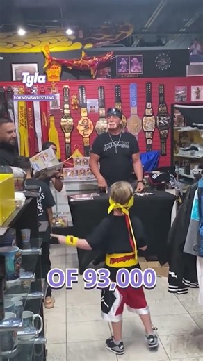 Kid meets Hulk Hogan 💪🥹