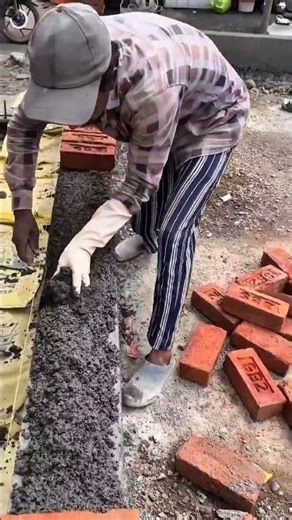 early techniques for laying bricks #shorts