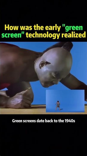 How was the early “green screen ”technology realized #knowledge #science