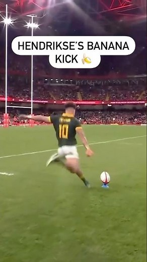 Jordan Handrikse’s BANANA KICK 🤯🍌 #shorts #rugby #southafrica#springboksrugby#worldrugby#fyp