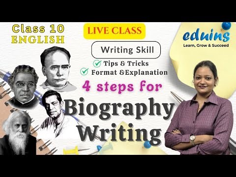 4 steps for Biography Writing Biography Writing Tips & Tricks ||Writing Skill Class 10