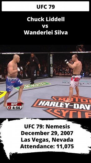 Chuck Liddell vs Wanderlei Silva | UFC 79 #ChuckLiddell #WanderleiSilva #UFC #MMA
