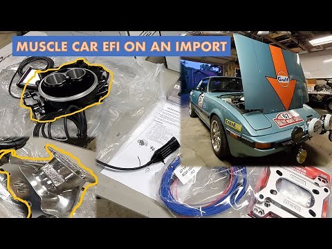 Holley Sniper EFI On a 12a Rotary 1984 RX7 PT-1