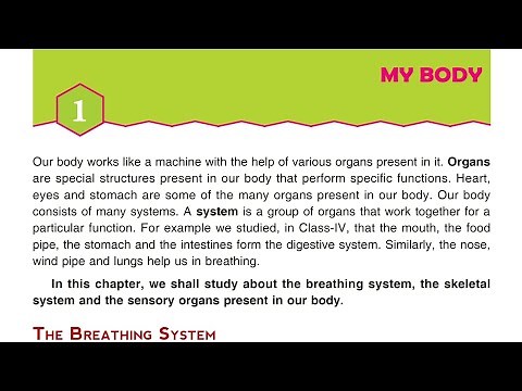 MY body class 5 CH-1 CBSE|DAV science