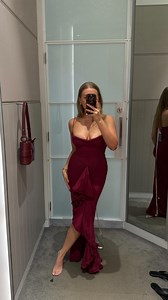 CASEE BRIM on Instagram: "the burgundy dress left my husband speechless 😶 (edit: full vid is on TT, because IG cut it short 😭)"