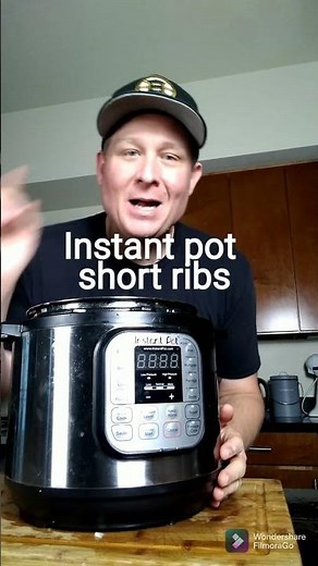 How to make instant pot short ribs in 30 minutes