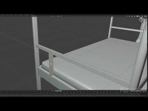 Making 3D Bed in Blender - Part 2