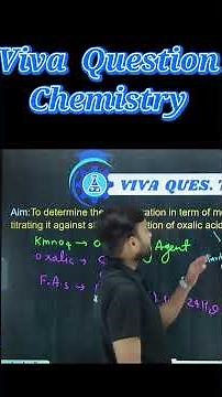 Most IMP Viva question 12th chemistry #titration ‪@a2zpractical991‬