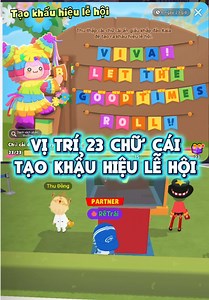 Vị trí 23 chữ cái sự kiện Tạo khẩu hiệu lễ hội: 7 chữ ở Plaza, 7 chữ khu nông trại (thị trấn) và 9 chữ ở Khu trung tâm #playtogether #playtogethervng #ptgcreator #xuhuongplaytogether #huongdanplaytogether hướng dẫn tìm chữ cái, hướng dẫn nhiệm vụ Play Together