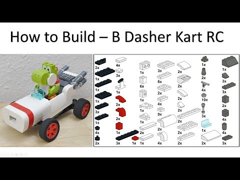 LEGO Mario Kart - How to Build RC B Dasher Car MOC