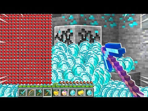 Minecraft But Mining Diamonds Multiplies Health!