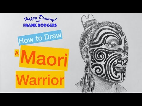 How to Draw a Maori Warrior. Iconic Faces No 13. Happy Drawing! with Frank Rodgers
