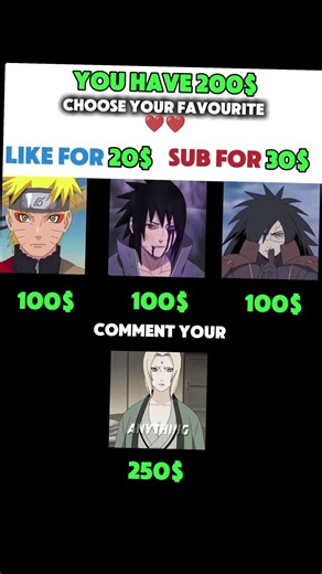 200 Anime Team Challenge 💥 You Can’t Choose All 😳