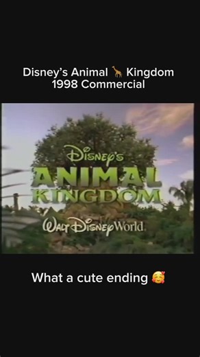 Disney Mouse House on Instagram: "A 1998 commercial for Disney’s Animal 🦒 Kingdom! The ending is adorable 🥰. #disney #instadisney #disneyworld #wdw #waltdisneyworld #disneyreels #disneyparks #disneyinsta #animalkingdom #commercial #1990s #classic #vintage #history"