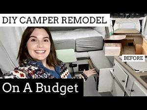POP UP CAMPER REMODEL ON A BUDGET | DIY REMODELING MY CAMPER AND SAVING MONEY| THE SIMPLIFIED SAVER