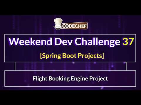 Flight Booking Engine Project | Weekend Dev 37 | Spring Boot Project