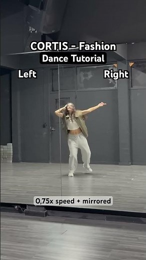 Cortis "Fashion" Dance tutorial with slow music 0.75x + mirrored! #cortis #fashion #dancetutorial