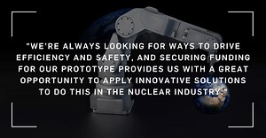 We've been awarded funding to build a fully autonomous robotic system, which will sort and segregate radioactive waste. http://ow.ly/DNS550GnytO | AtkinsRéalis