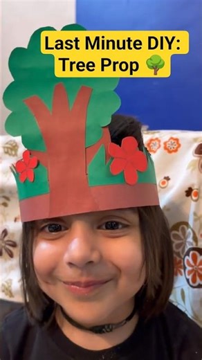 School Competition Prep: DIY Tree Headband for Kids 🌳✨ #SchoolProject #DIYTreeProp #diy #momhacks