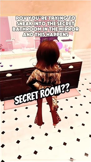 Trying to sneak into the BATHROOM 😭❤️ #dti #secret #room #lana #apartment #dresstoimpress #roblox