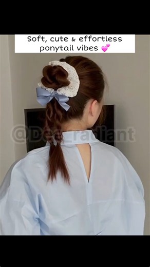 How to get a cute Korean-Inspired high ponytail with two Braids #shorts #ponytailhairstyles