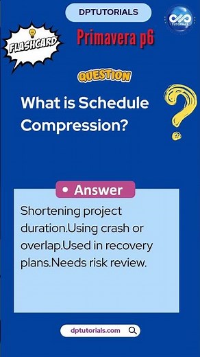 Schedule Compression Explained – Crash vs Overlap #P6Tutorial #PMP