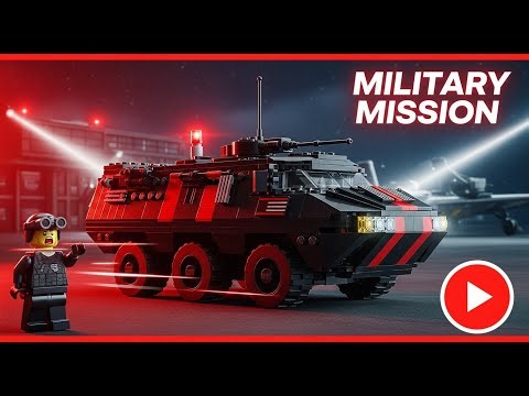 LEGO Military Airbase Operation: APC Armored Carrier & C-130 Transport Plane