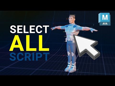 Free Maya Script: Select ALL Animation Controls