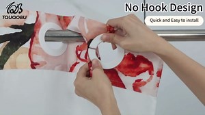 Easter Cute Shower Curtain, No Hook Bunny Shower Curtains with Removable Snap in Liner, Waterproof Farmhouse Shower Curtain, Translucent Top Mesh Window and Weighted Bottom, 71x74 Inches