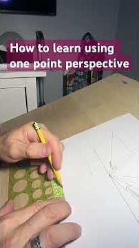 How to draw One point perspective for beginners! #onepointperspective #howtodrawshapes #drawing