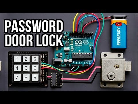 How to Make Arduino Password Door Lock | 9 Button Keypad with IC & 9V Battery | DIY Security Project
