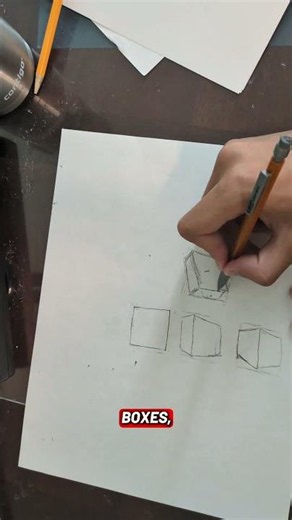how do i draw boxes #art #artist #beginnerartist #fyp #viral