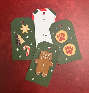 Cat Christmas Gift Tags Pet Lover Holiday Present, Set of 6 - Etsy