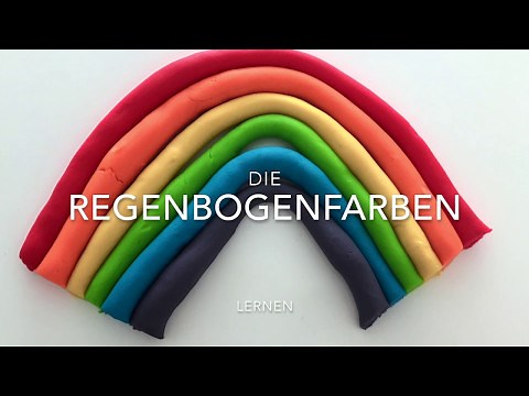 Die Regenbogenfarben lernen