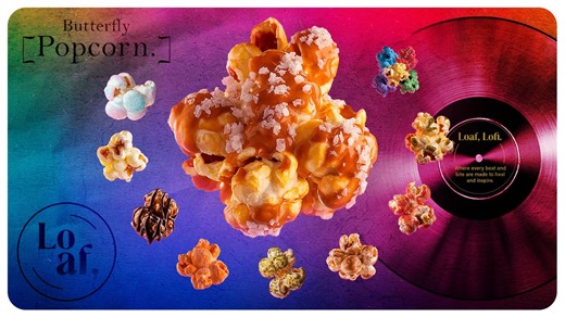 美食 Lofi｜蝶式爆米花 电影夜 🦋 60 min「派对 / 专注 / 懒人沙发」Lo‑Fi 低保真音乐
