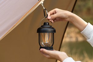 [Hot Item] Waterproof Rechargeable LED Light Lantern Stepless Design Camping Tent Lighting