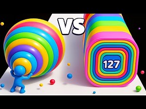 Layer Man 3D vs Smash Runner 3D – Colorful ASMR Gameplay | Satisfying Mobile Runner Game Ep-001