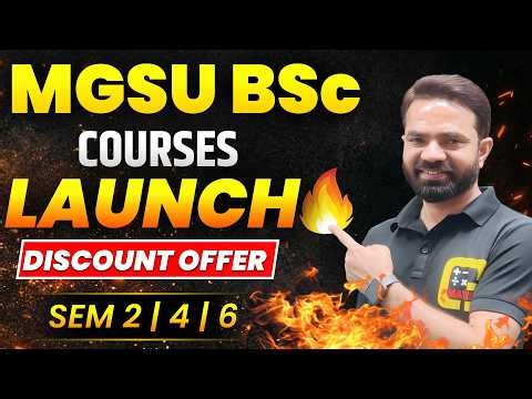 MGSU BSc Maths Preparation 2026 | Online Classes for Sem 2, 4 & 6 | Complete Course