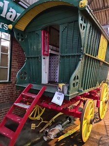 Inside the wagon at the Reading Carriage Sale 2 March 2022 | Romany Heritage