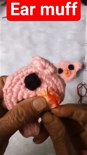 Very easy Crochet ear muff for beginners .#crochet #shorts #diy #ear muf