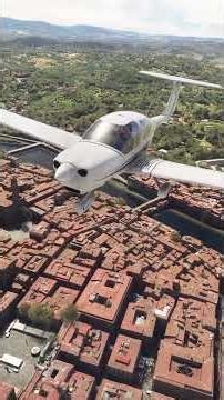 Palazzo Pitti, Ponte Vecchio and Florence Cathedral - DA40NG over Florence