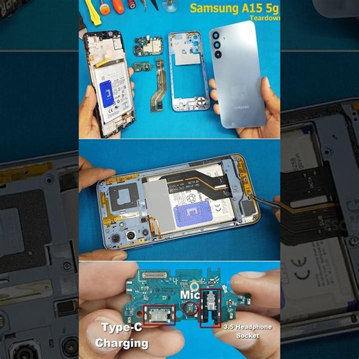Samsung Galaxy A15 Teardown # #teardown #smartphone #worldmobilerepairingcenter #samsung