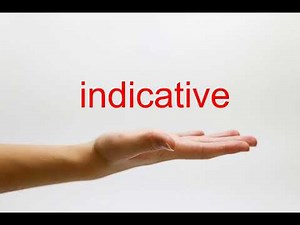 How to Pronounce indicative - American English