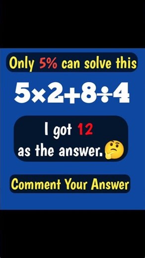 Can You Beat This Math Puzzle #mathshorts #mathtrick