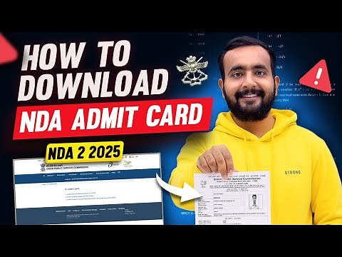 How To Download NDA 2 2025 Admit Card ? || Step By Step Method!!!